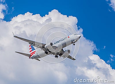 American Airlines Jet Aircraft Editorial Stock Photo