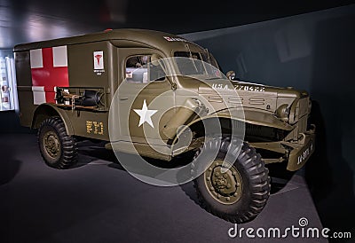 American ambulance truck from the Second World War, Dodge WC-54 Editorial Stock Photo