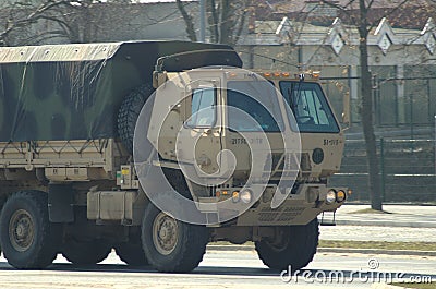 American army in Poland Editorial Stock Photo