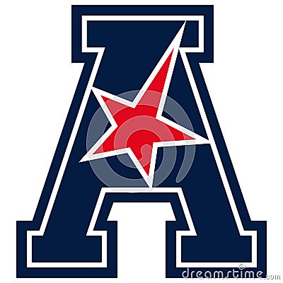 American athletic conference sports logo Editorial Stock Photo