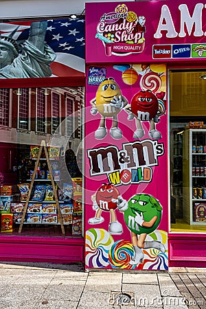 American Candy Shop Sweet Store With No People Editorial Stock Photo