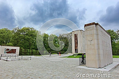 American Cemetery in Luxembourg Editorial Stock Photo
