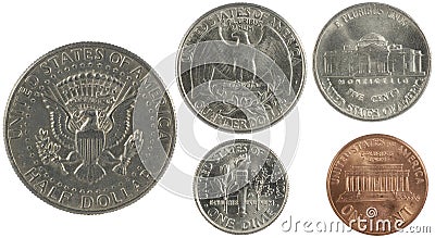 American cents Stock Photo