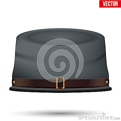 American Civil War Confederate Cavalry Hat Vector Illustration