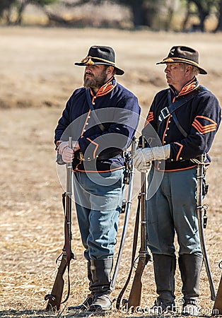 American Civil War Reenactors Editorial Stock Photo