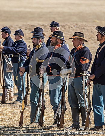 American Civil War Reenactors Editorial Stock Photo