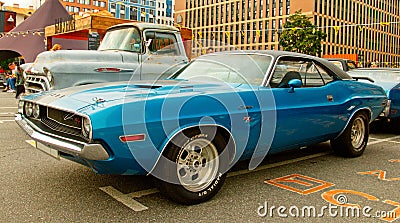 American clasical muscle car Dodge Challenger 1970 Editorial Stock Photo