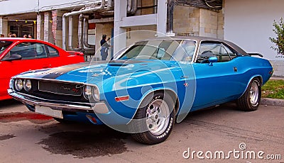American clasical muscle car Dodge Challenger 1970 Editorial Stock Photo