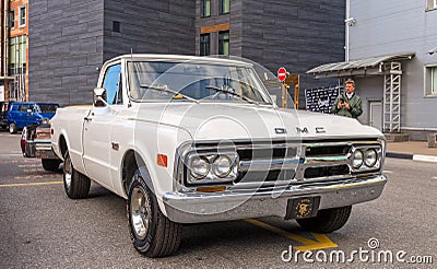 American classic pickup truck 60-s GMS 1500 V-eight Editorial Stock Photo