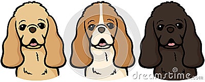 American Cocker Spaniel Vector Illustration