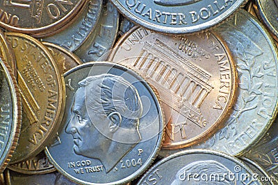 American coins Stock Photo