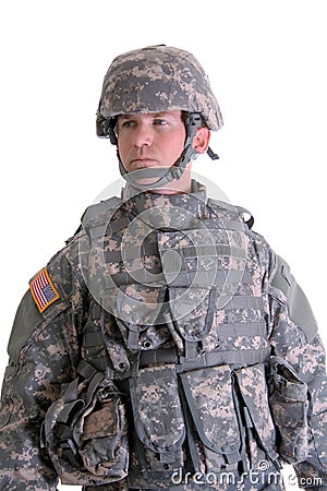 American Combat Soldier Stock Photo