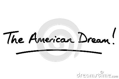 The American Dream Stock Photo