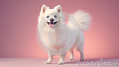 American Eskimo Dog Stock Photo