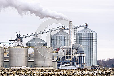 American Ethanol Refinery Stock Photo