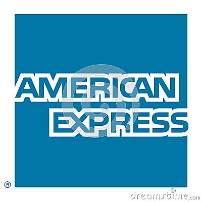 American Express logo Editorial Stock Photo