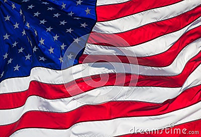 American Flag Close-up Stock Photo