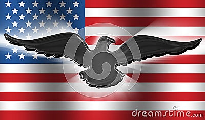 American Flag Eagle 3 Stock Photo