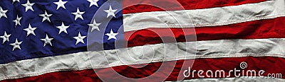 American flag for Memorial day or Veteran`s Stock Photo