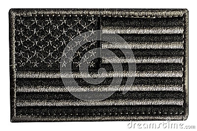American flag military patch isolted Stock Photo