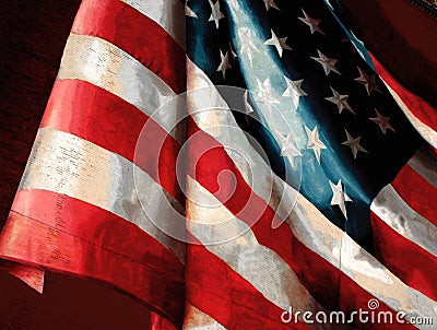 The American Flag Editorial Stock Photo