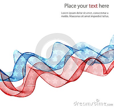 American flag Patriotic Abstract Vector Illustration