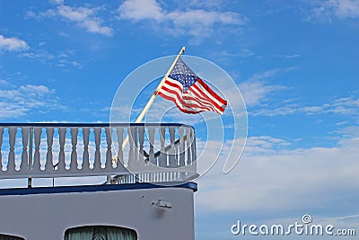 American flag tilted Stock Photo