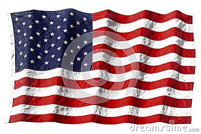 AMERICA FLAG WAVING Stock Photo