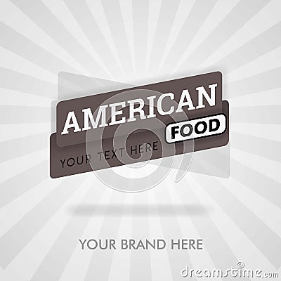 American food near me. magazine cover for american food. and secret american food recipe. can be for promotion, advertising, ads, Vector Illustration