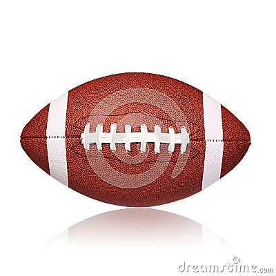 American Football Ball isolated Stock Photo