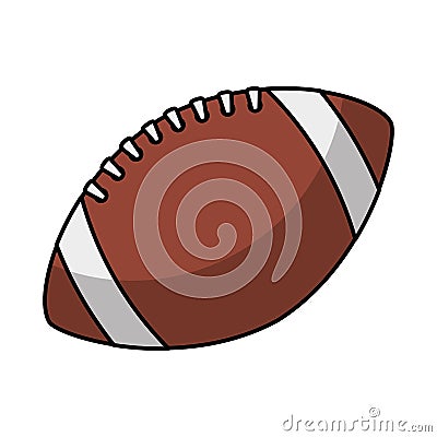 American football balloon icon Vector Illustration