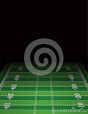 American Football Field Background Template Illustration Stock Photo