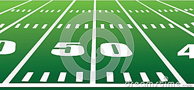 American football field Vector Illustration