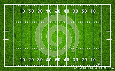 American football field. Vector illustration. Vector Illustration