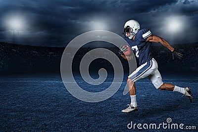 American Football Game Action photo Stock Photo