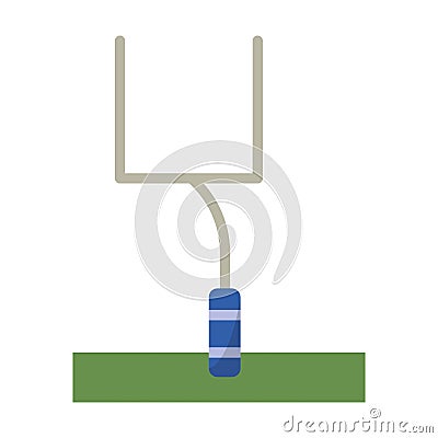 American football goal post Vector Illustration