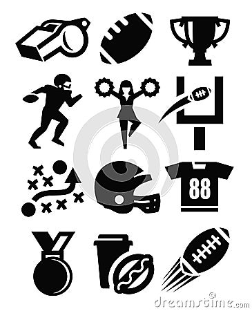 American football icon Vector Illustration