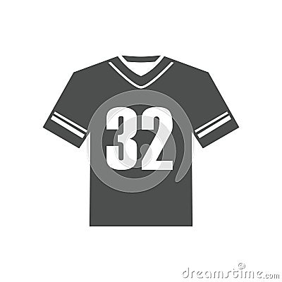 american football jersey. Vector illustration decorative design Vector Illustration