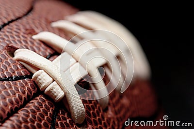 American football macro Stock Photo