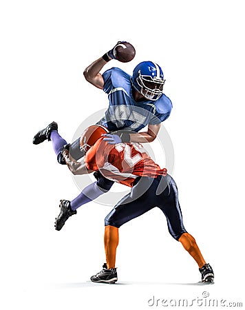 American football player Stock Photo