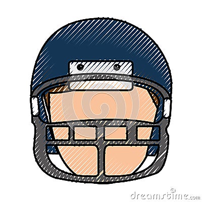 American football player avatar Vector Illustration