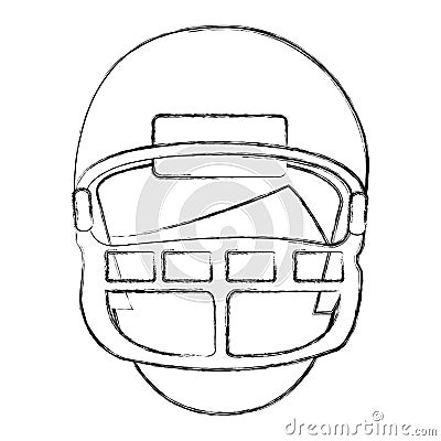 American football player avatar Vector Illustration