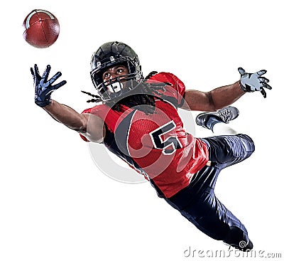 American football player man isolated Stock Photo