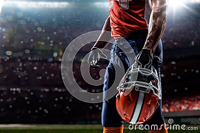 American football sportsman player Stock Photo