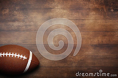 American Football themed background large copy space - stock picture backdrop Stock Photo