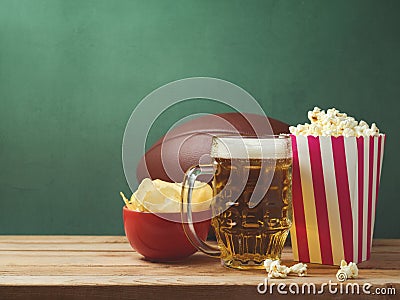 American football watching concept Stock Photo