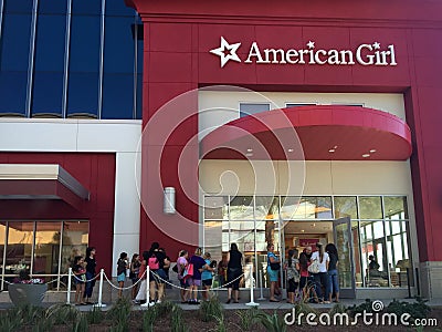 American Girl, Scottsdale Quarter,AZ,Aug 22nd. Editorial Stock Photo