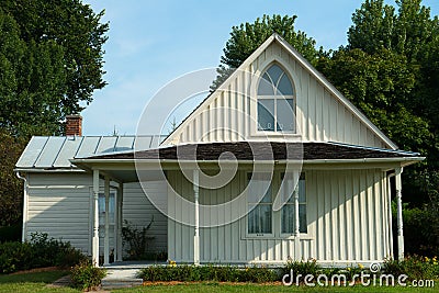 American Gothic House, Farmhouse Landmark Stock Photo