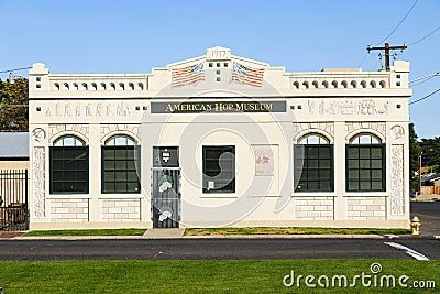 American Hop Museum in the Yakima Valley city of Toppenish in Washington State Editorial Stock Photo