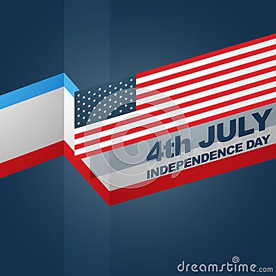 American independence day Vector Illustration